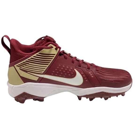 Nike Football Cleats Mens18 Red Gold White FSU Seminoles Force Savage Pro 3 NEW - Picture 4 of 8